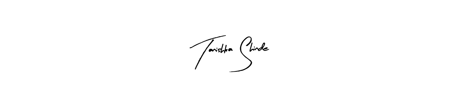 Design your own signature with our free online signature maker. With this signature software, you can create a handwritten (Arty Signature) signature for name Tanishka Shinde. Tanishka Shinde signature style 8 images and pictures png