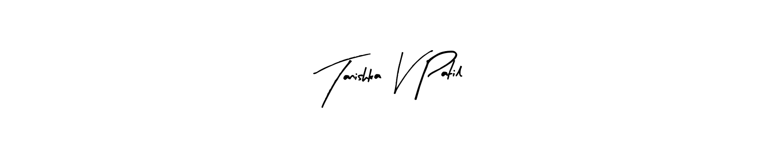 if you are searching for the best signature style for your name Tanishka V Patil. so please give up your signature search. here we have designed multiple signature styles  using Arty Signature. Tanishka V Patil signature style 8 images and pictures png