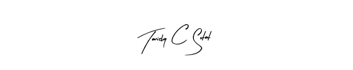 It looks lik you need a new signature style for name Tanishq C Sutat. Design unique handwritten (Arty Signature) signature with our free signature maker in just a few clicks. Tanishq C Sutat signature style 8 images and pictures png