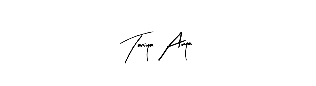 Also You can easily find your signature by using the search form. We will create Taniya Arya name handwritten signature images for you free of cost using Arty Signature sign style. Taniya Arya signature style 8 images and pictures png