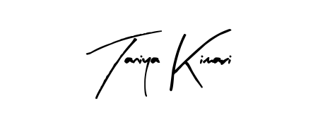 Stand out with a creative autograph for Taniya Kimari. The Arty Signature styling blends modern aesthetics with classic signature flourishes. Taniya Kimari signature style 8 images and pictures png