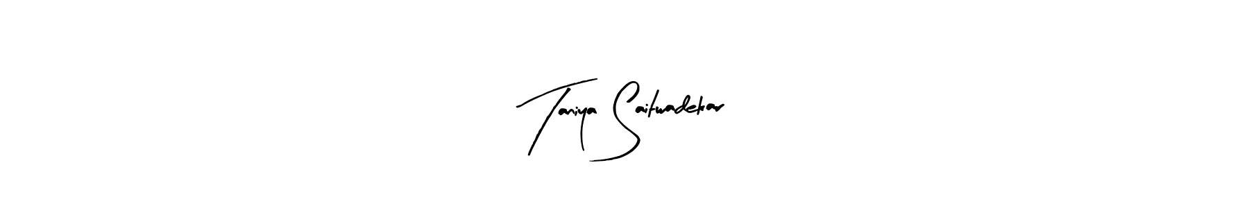 How to Draw Taniya Saitwadekar signature style? Arty Signature is a latest design signature styles for name Taniya Saitwadekar. Taniya Saitwadekar signature style 8 images and pictures png