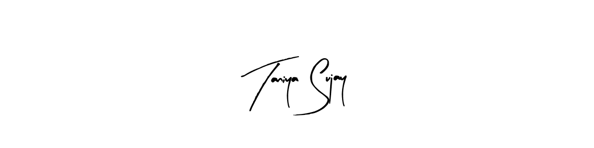 See photos of Taniya Sujay official signature by Spectra . Check more albums & portfolios. Read reviews & check more about Arty Signature font. Taniya Sujay signature style 8 images and pictures png