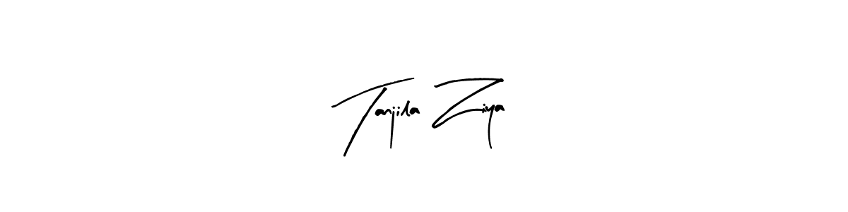 This is the best signature style for the Tanjila Ziya name. Also you like these signature font (Arty Signature). Mix name signature. Tanjila Ziya signature style 8 images and pictures png