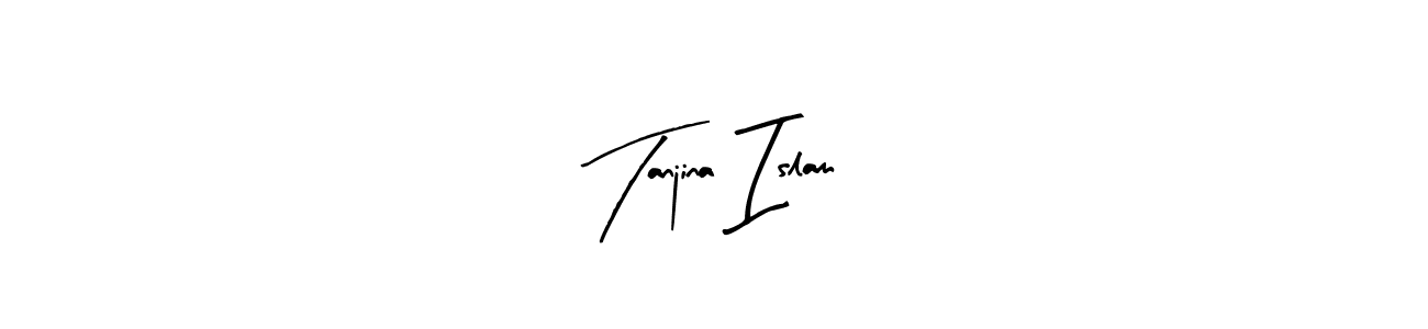 You should practise on your own different ways (Arty Signature) to write your name (Tanjina Islam) in signature. don't let someone else do it for you. Tanjina Islam signature style 8 images and pictures png