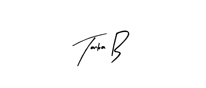 Use a signature maker to create a handwritten signature online. With this signature software, you can design (Arty Signature) your own signature for name Tanka B. Tanka B signature style 8 images and pictures png