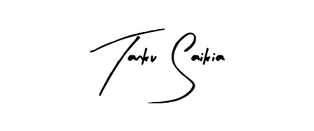 Achieve flawless digital penmanship with Tanku Saikia name in Arty Signature font. The perfect tool for creating online signatures. Tanku Saikia signature style 8 images and pictures png