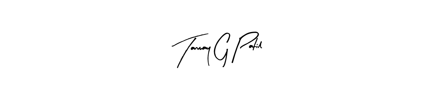 You should practise on your own different ways (Arty Signature) to write your name (Tanmay G Patil) in signature. don't let someone else do it for you. Tanmay G Patil signature style 8 images and pictures png