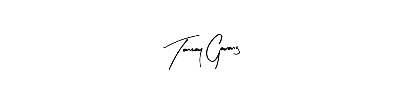 How to make Tanmay Garang name signature. Use Arty Signature style for creating short signs online. This is the latest handwritten sign. Tanmay Garang signature style 8 images and pictures png