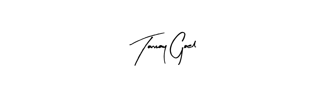 You should practise on your own different ways (Arty Signature) to write your name (Tanmay Goel) in signature. don't let someone else do it for you. Tanmay Goel signature style 8 images and pictures png