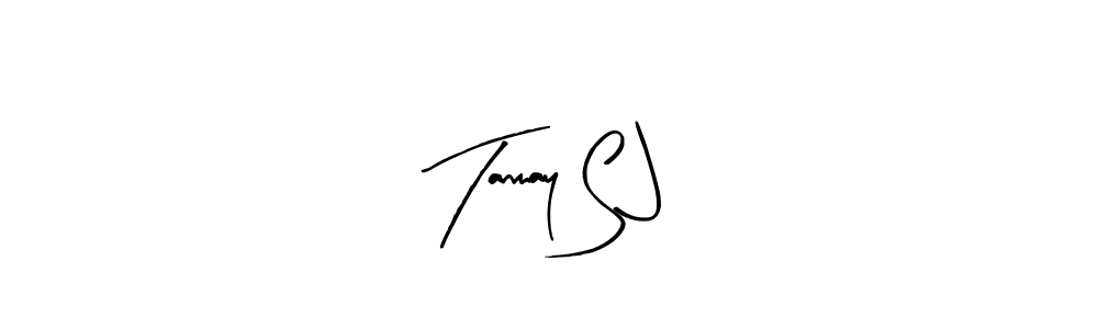 Use a signature maker to create a handwritten signature online. With this signature software, you can design (Arty Signature) your own signature for name Tanmay S J. Tanmay S J signature style 8 images and pictures png