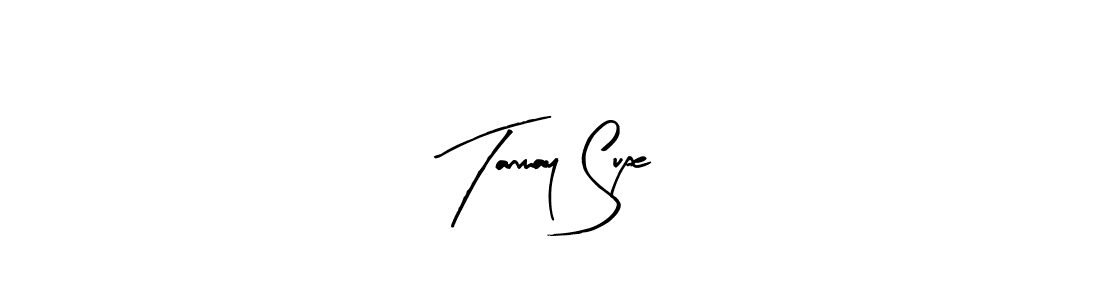 Similarly Arty Signature is the best handwritten signature design. Signature creator online .You can use it as an online autograph creator for name Tanmay Supe. Tanmay Supe signature style 8 images and pictures png