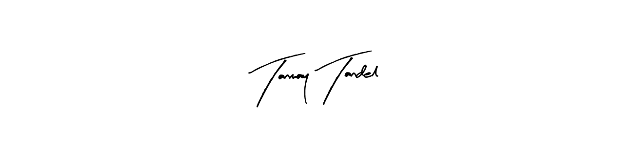 Design your own signature with our free online signature maker. With this signature software, you can create a handwritten (Arty Signature) signature for name Tanmay Tandel. Tanmay Tandel signature style 8 images and pictures png