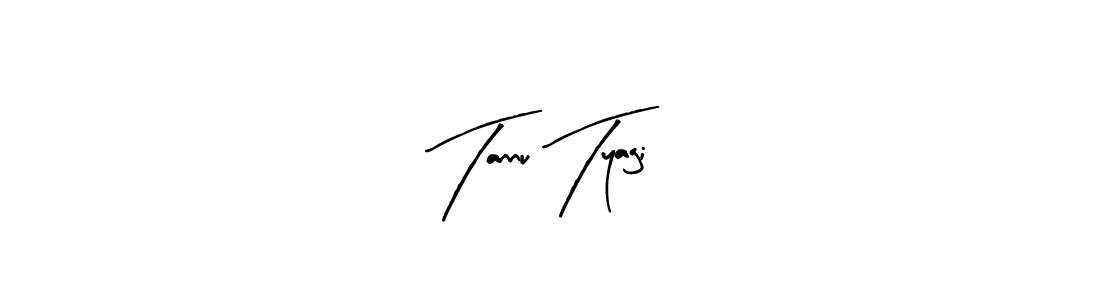 How to make Tannu Tyagi name signature. Use Arty Signature style for creating short signs online. This is the latest handwritten sign. Tannu Tyagi signature style 8 images and pictures png