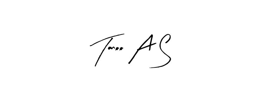 Make a beautiful signature design for name Tanoo A S. With this signature (Arty Signature) style, you can create a handwritten signature for free. Tanoo A S signature style 8 images and pictures png
