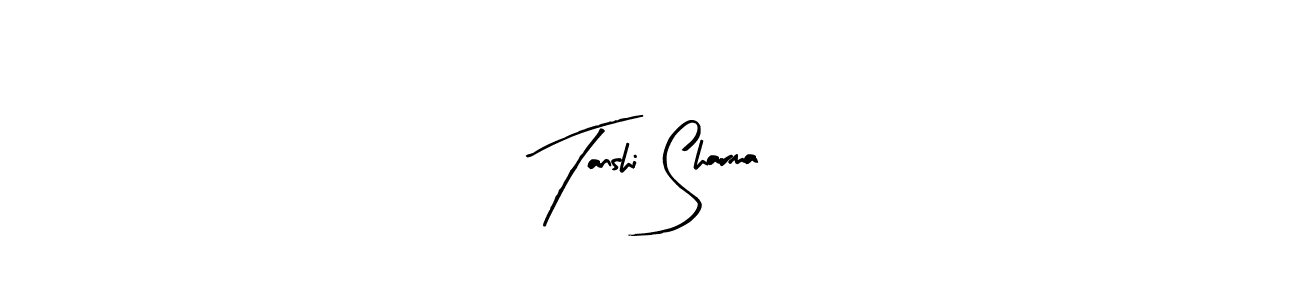 How to Draw Tanshi Sharma signature style? Arty Signature is a latest design signature styles for name Tanshi Sharma. Tanshi Sharma signature style 8 images and pictures png