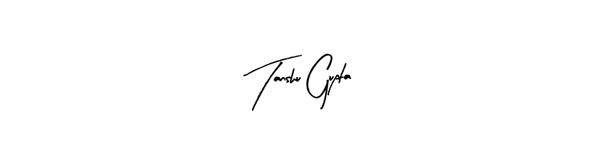 Make a beautiful signature design for name Tanshu Gupta. Use this online signature maker to create a handwritten signature for free. Tanshu Gupta signature style 8 images and pictures png