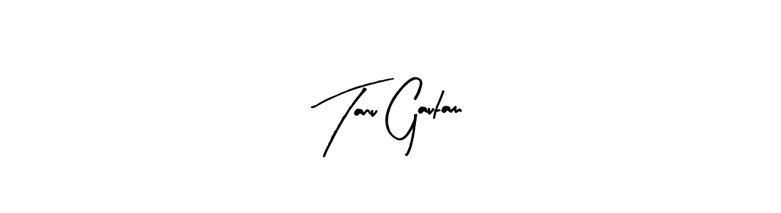 You should practise on your own different ways (Arty Signature) to write your name (Tanu Gautam) in signature. don't let someone else do it for you. Tanu Gautam signature style 8 images and pictures png