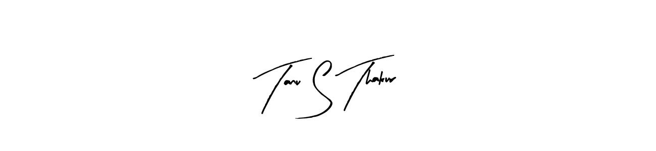 This is the best signature style for the Tanu S Thakur name. Also you like these signature font (Arty Signature). Mix name signature. Tanu S Thakur signature style 8 images and pictures png