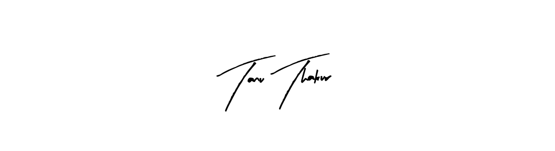 The best way (Arty Signature) to make a short signature is to pick only two or three words in your name. The name Tanu Thakur include a total of six letters. For converting this name. Tanu Thakur signature style 8 images and pictures png