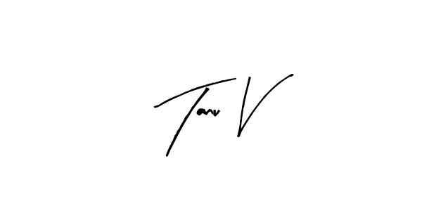 Once you've used our free online signature maker to create your best signature Arty Signature style, it's time to enjoy all of the benefits that Tanu V name signing documents. Tanu V signature style 8 images and pictures png