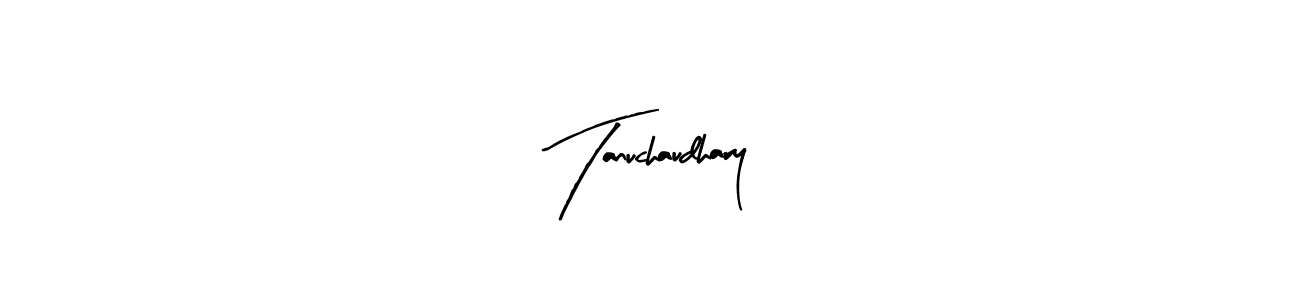 Tanuchaudhary stylish signature style. Best Handwritten Sign (Arty Signature) for my name. Handwritten Signature Collection Ideas for my name Tanuchaudhary. Tanuchaudhary signature style 8 images and pictures png