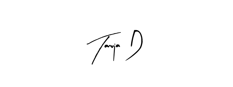 Make a beautiful signature design for name Tanuja D. Use this online signature maker to create a handwritten signature for free. Tanuja D signature style 8 images and pictures png