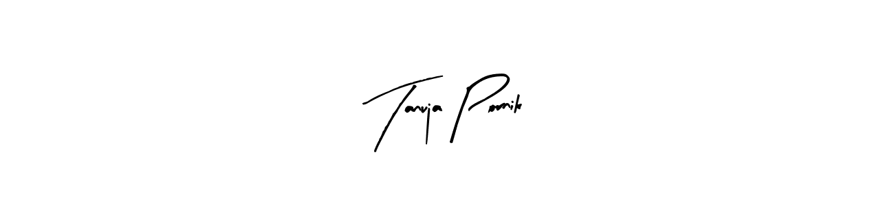 Make a short Tanuja Pornik signature style. Manage your documents anywhere anytime using Arty Signature. Create and add eSignatures, submit forms, share and send files easily. Tanuja Pornik signature style 8 images and pictures png