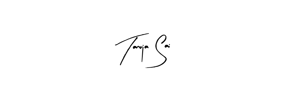 Also You can easily find your signature by using the search form. We will create Tanuja Sai name handwritten signature images for you free of cost using Arty Signature sign style. Tanuja Sai signature style 8 images and pictures png