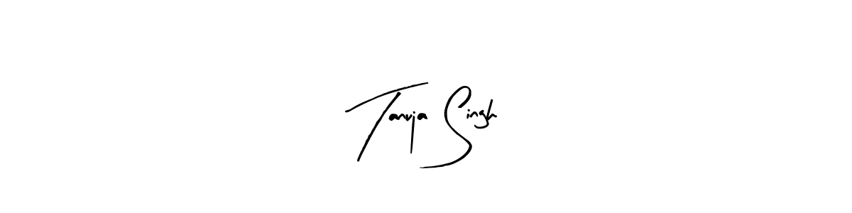 You should practise on your own different ways (Arty Signature) to write your name (Tanuja Singh) in signature. don't let someone else do it for you. Tanuja Singh signature style 8 images and pictures png