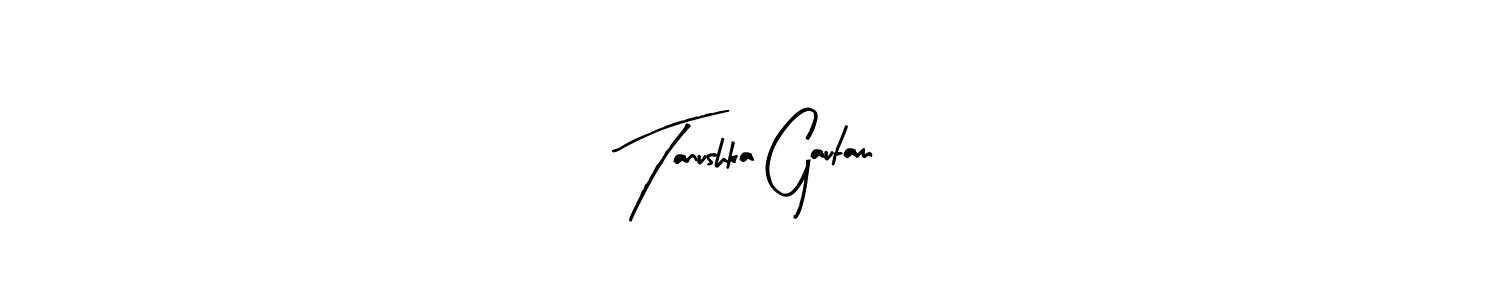 This is the best signature style for the Tanushka Gautam name. Also you like these signature font (Arty Signature). Mix name signature. Tanushka Gautam signature style 8 images and pictures png