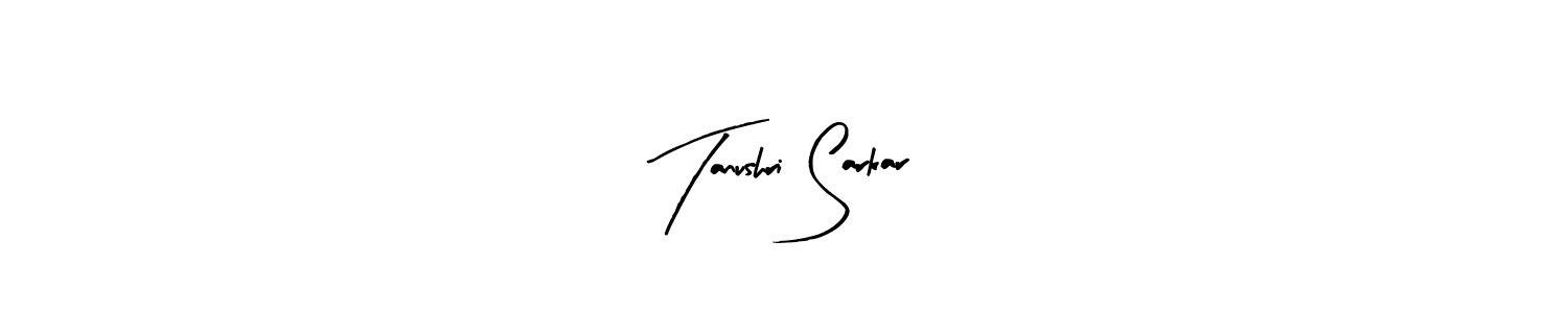 Make a beautiful signature design for name Tanushri Sarkar. With this signature (Arty Signature) style, you can create a handwritten signature for free. Tanushri Sarkar signature style 8 images and pictures png