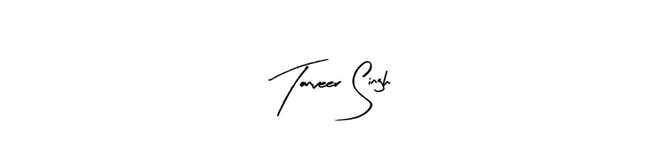 Use a signature maker to create a handwritten signature online. With this signature software, you can design (Arty Signature) your own signature for name Tanveer Singh. Tanveer Singh signature style 8 images and pictures png