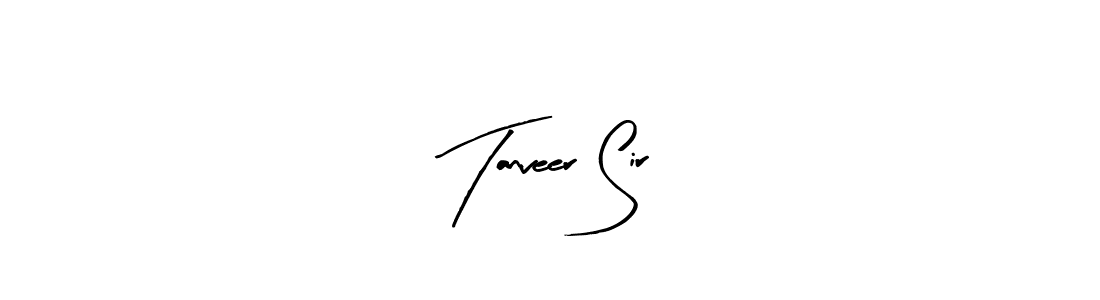 Use a signature maker to create a handwritten signature online. With this signature software, you can design (Arty Signature) your own signature for name Tanveer Sir. Tanveer Sir signature style 8 images and pictures png