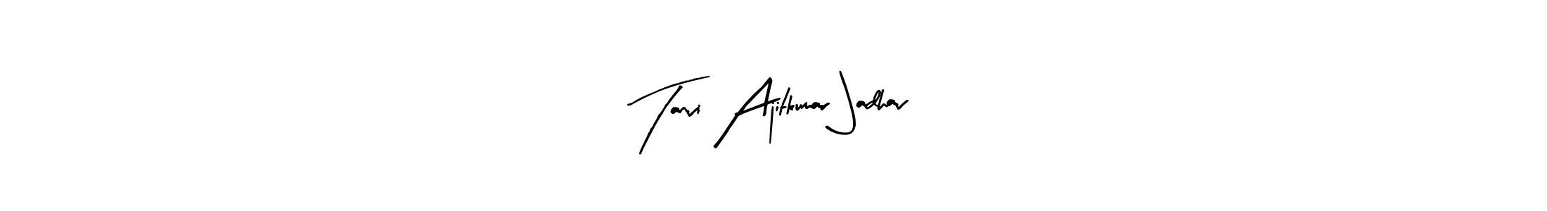 Make a beautiful signature design for name Tanvi Ajitkumar Jadhav. With this signature (Arty Signature) style, you can create a handwritten signature for free. Tanvi Ajitkumar Jadhav signature style 8 images and pictures png