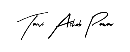 Arty Signature is a professional signature style that is perfect for those who want to add a touch of class to their signature. Get Tanvi Ashok Pawar name fancy signature for free. Tanvi Ashok Pawar signature style 8 images and pictures png