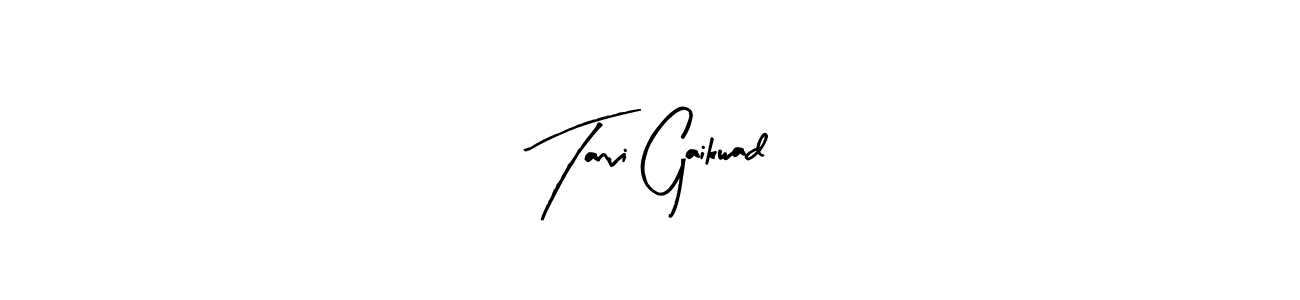 How to make Tanvi Gaikwad name signature. Use Arty Signature style for creating short signs online. This is the latest handwritten sign. Tanvi Gaikwad signature style 8 images and pictures png