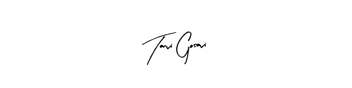 How to make Tanvi Gosavi signature? Arty Signature is a professional autograph style. Create handwritten signature for Tanvi Gosavi name. Tanvi Gosavi signature style 8 images and pictures png