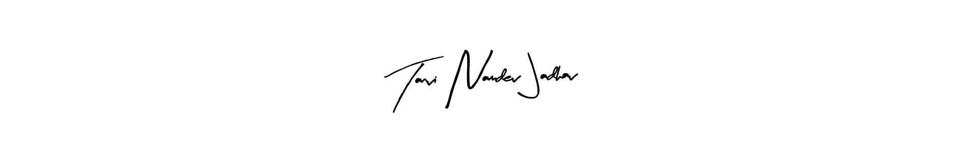 Use a signature maker to create a handwritten signature online. With this signature software, you can design (Arty Signature) your own signature for name Tanvi Namdev Jadhav. Tanvi Namdev Jadhav signature style 8 images and pictures png