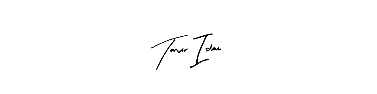 Make a beautiful signature design for name Tanvir Islam. With this signature (Arty Signature) style, you can create a handwritten signature for free. Tanvir Islam signature style 8 images and pictures png