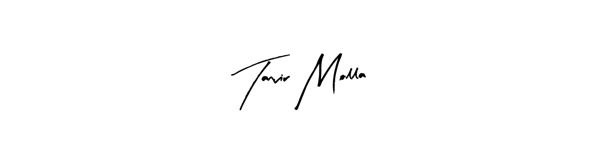 Use a signature maker to create a handwritten signature online. With this signature software, you can design (Arty Signature) your own signature for name Tanvir Molla. Tanvir Molla signature style 8 images and pictures png