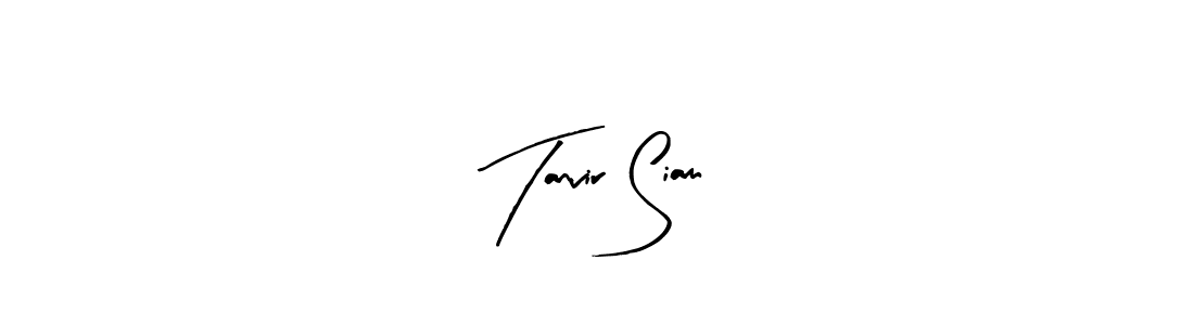 Create a beautiful signature design for name Tanvir Siam. With this signature (Arty Signature) fonts, you can make a handwritten signature for free. Tanvir Siam signature style 8 images and pictures png