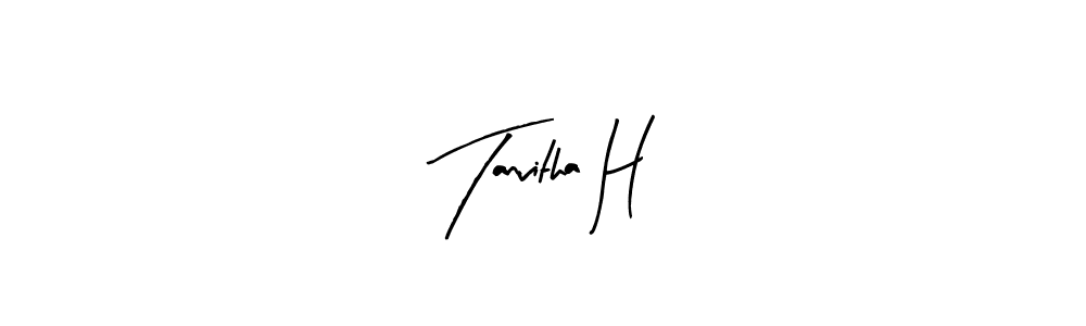 Tanvitha H stylish signature style. Best Handwritten Sign (Arty Signature) for my name. Handwritten Signature Collection Ideas for my name Tanvitha H. Tanvitha H signature style 8 images and pictures png