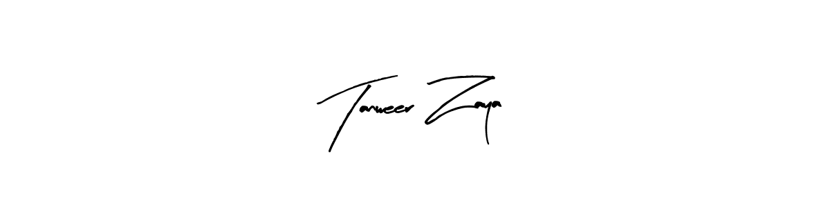 Make a beautiful signature design for name Tanweer Zaya. With this signature (Arty Signature) style, you can create a handwritten signature for free. Tanweer Zaya signature style 8 images and pictures png