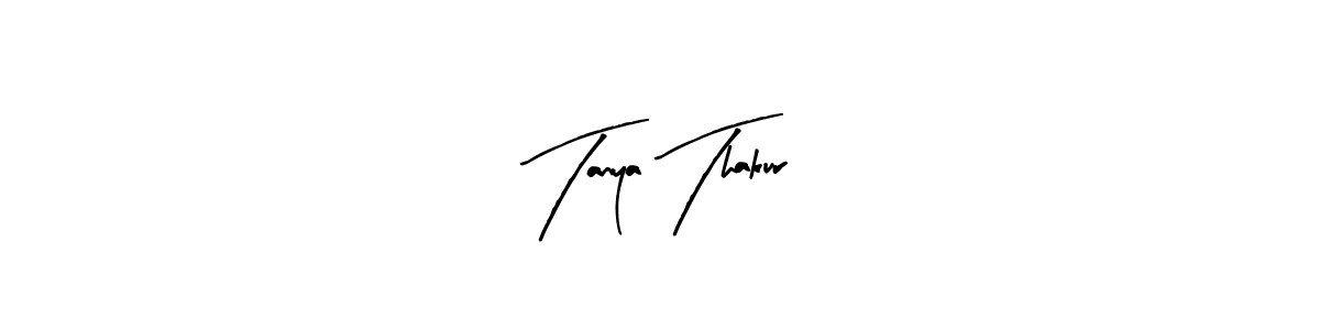 Make a beautiful signature design for name Tanya Thakur. Use this online signature maker to create a handwritten signature for free. Tanya Thakur signature style 8 images and pictures png