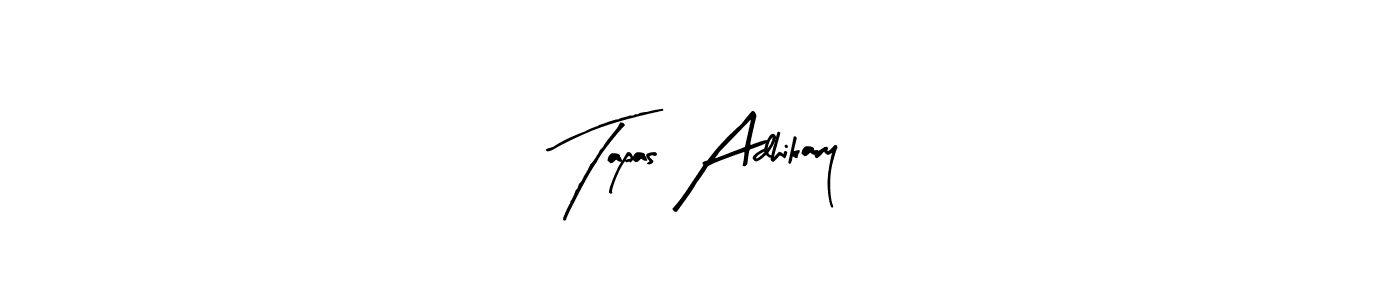 Create a beautiful signature design for name Tapas Adhikary. With this signature (Arty Signature) fonts, you can make a handwritten signature for free. Tapas Adhikary signature style 8 images and pictures png