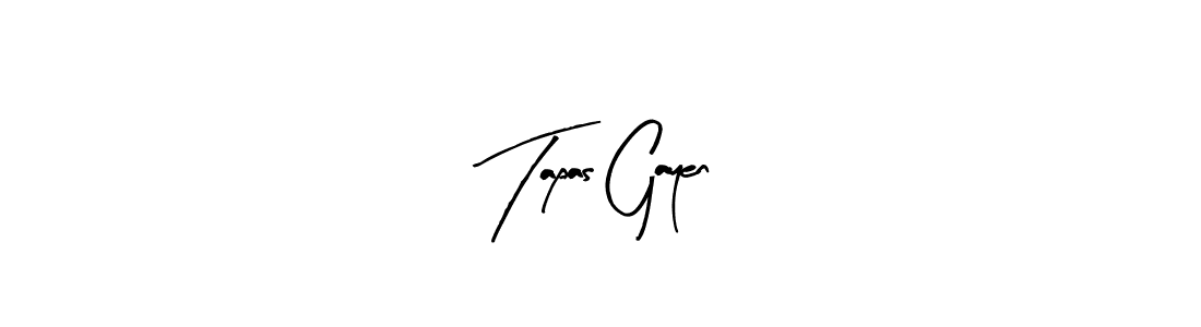 Make a beautiful signature design for name Tapas Gayen. With this signature (Arty Signature) style, you can create a handwritten signature for free. Tapas Gayen signature style 8 images and pictures png