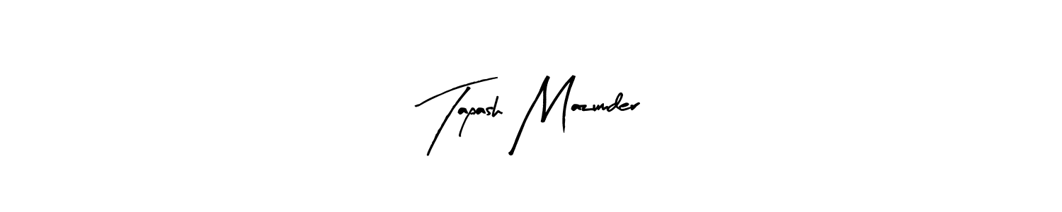 Arty Signature is a professional signature style that is perfect for those who want to add a touch of class to their signature. It is also a great choice for those who want to make their signature more unique. Get Tapash Mazumder name to fancy signature for free. Tapash Mazumder signature style 8 images and pictures png