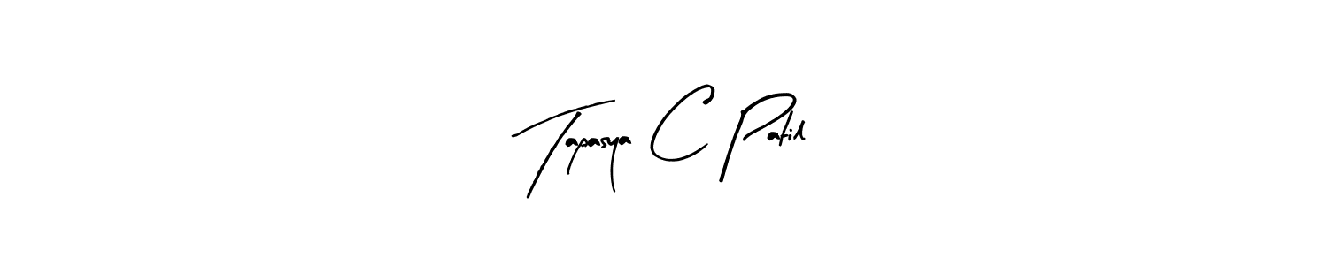 The best way (Arty Signature) to make a short signature is to pick only two or three words in your name. The name Tapasya C Patil include a total of six letters. For converting this name. Tapasya C Patil signature style 8 images and pictures png