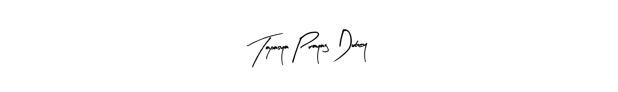 The best way (Arty Signature) to make a short signature is to pick only two or three words in your name. The name Tapasya Prayag Dubey include a total of six letters. For converting this name. Tapasya Prayag Dubey signature style 8 images and pictures png